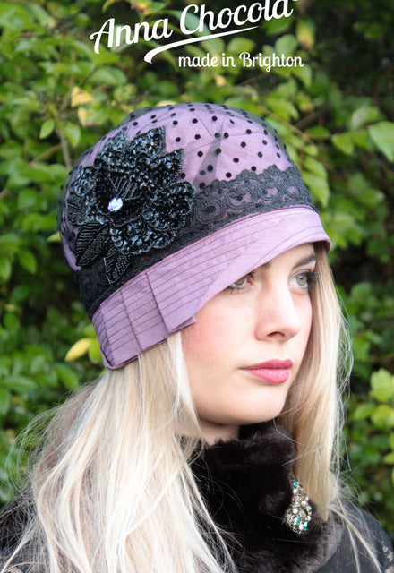 "Inès" Cloche Hat (Tulle Plumetis) - Anna Chocola® 2014