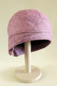 Pink Herringbone Cloche Hat