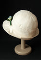 Natural "Croisette" Cloche Hat