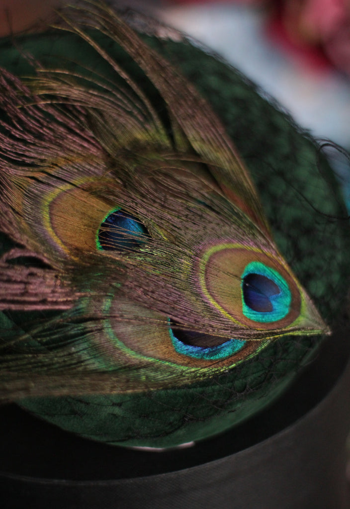 Feather Pill Box Style Hat Z&X Sinamay Fascinator Pillbox Hats for Women Wedding Tea  main image 4