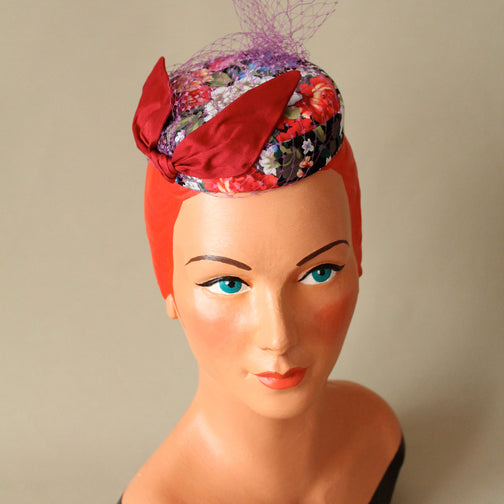 "Coquette" Burlesque Pillbox Hat - Anna Chocola Brighton