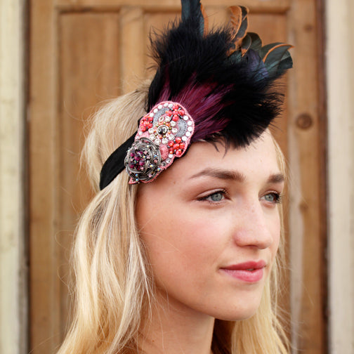 1920s Flapper Feather Headband - Anna Chocola® 2013