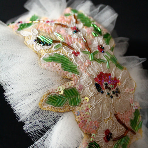 Beaded Lace Headpiece - Anna Chocola® 2014