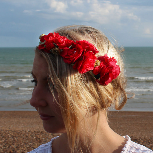 1950s Style Flower Crown Headpieces Anna Chocola Millinery