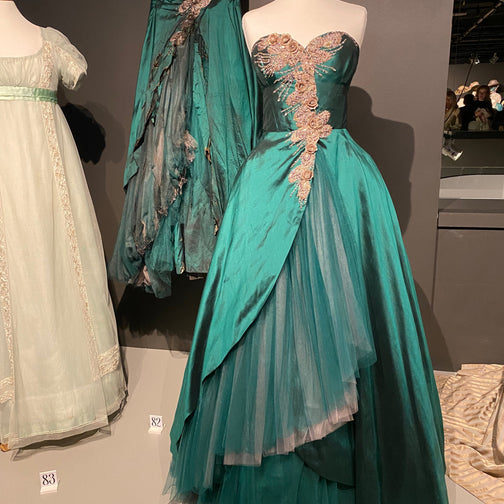 1950s recreated Christian Dior gown for Ada Harris (Lesley Manville)