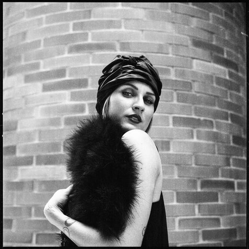 Anna Chocola "Luxe" satin turban