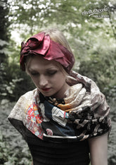 Dark Red Taffeta 