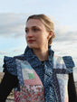 Blue Patchwork Dolly Gilet