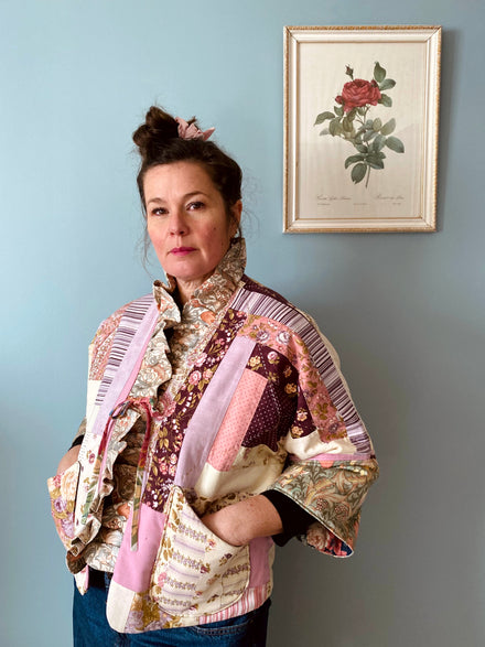 Pink Patchwork Dolly Quilted Jacket