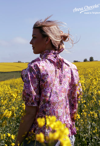 Mauve Meadow Colombe Blouse