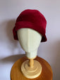 Dark Red Velvet Inès Cloche