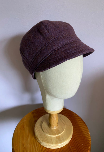 Purple Tweed "Brighton" Cap