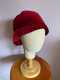 Dark Red Velvet Inès Cloche