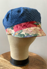 Anna Chocola Brighton Millinery hat made from embroidered cloth for fashion and textile Museum