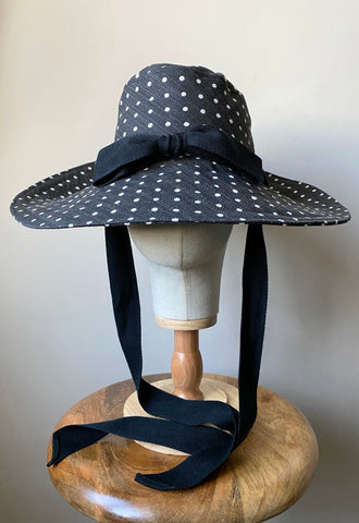 Polka Dot "Barbara" Hat