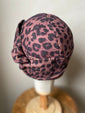 Pink Leopard "Sasha" Cloche Hat