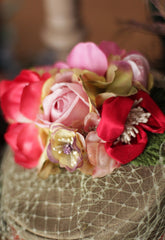 Anna Chocola Brighton Milliner Hats retro fashion pillbox 1950s handmade flowers satin silk races bridal wedding hat 21