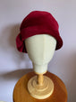 Dark Red Velvet Inès Cloche