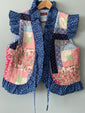 Blue Patchwork Dolly Gilet