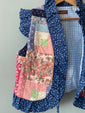 Blue Patchwork Dolly Gilet