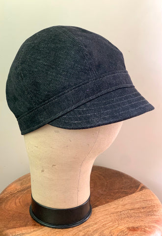 Black Denim "Brighton" Cap