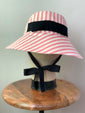 Pink Ticking "Paulette" Hat