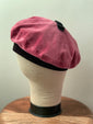 Dusty Pink & Black Beret