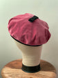 Dusty Pink & Black Beret