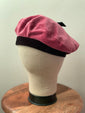 Dusty Pink & Black Beret