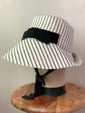 Ticking "Paulette" Hat