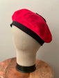 Black & Red Beret