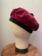 Burgundy & Black Beret