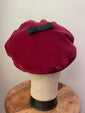 Burgundy & Black Beret