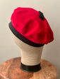 Black & Red Beret