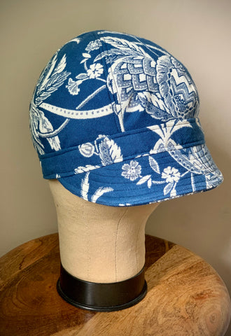 Blue Floral "Brighton" Cap