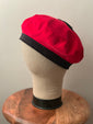 Black & Red Beret