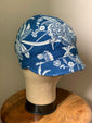 Blue Floral "Brighton" Cap