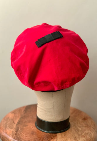 Black & Red Beret