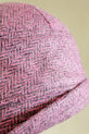 Pink Herringbone Cloche Hat