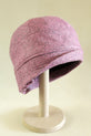 Pink Herringbone Cloche Hat