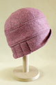 Pink Herringbone Cloche Hat