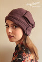 Mauve "Sasha" Cloche Hat