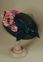 Black "Marie-Antoinette" Shepherdess Tilt Hat