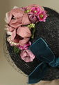 Black "Marie-Antoinette" Shepherdess Tilt Hat