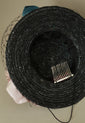 Black "Marie-Antoinette" Shepherdess Tilt Hat