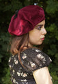 Raspberry 1930s Beret