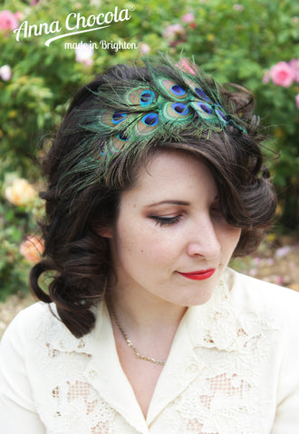 Peacock Feather Headpiece