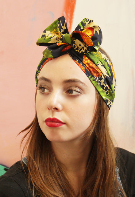 Pineapple Bow Turban Headband