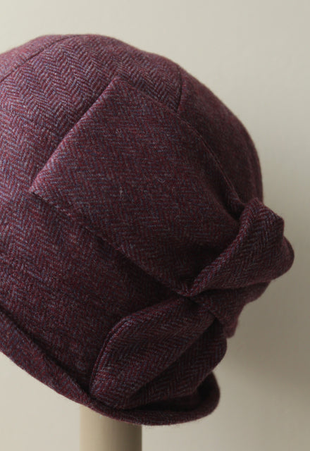 Herringbone "Sasha" Cloche Hat