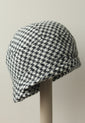 Houndstooth Inès Cloche Hat